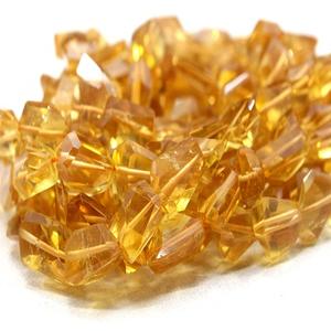 <b>Top</b> Quality 7" Long Natural Citrine Gemstone Faceted Nuggets Beads for Jewelry Bracelet Necklace November Birthstone - Product Image 1
