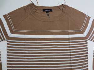 Suéteres de Invierno de Alta Gama para Mujer, Marca de Prestigio, Cuello Redondo, Manga Larga, Tejido a Rayas, Lote de Bangladesh - Product Image 3