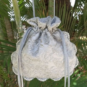 NEW--POTLI-BAG WITH STYLISH WITH PEARLS,CRYSTAL GLASS BEADS HAND--EMBROIDERY--ON--BAGS FOR PARTY & <b>WEDDING</b> @ 2021 - Product Image 1