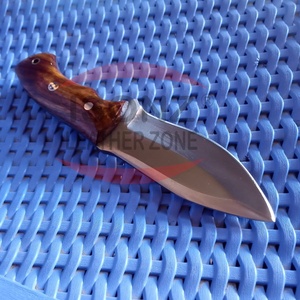 Couteau de chasse à lame fixe en acier à haute teneur en carbone forgé à la main, damas - Product Image 4