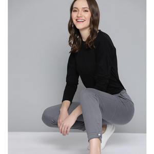 <b>Women</b> 100% Cotton Sweatpants Joggers Solid Color Casual Comfort Fit Wholesale - Product Image 2