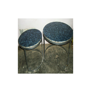 โต๊ะกลมอลูมิเนียมทำด้วยมือสำหรับระเบียงสวนและชุดเฟอร์นิเจอร์กลางแจ้ง2ชิ้น - Product Image 1