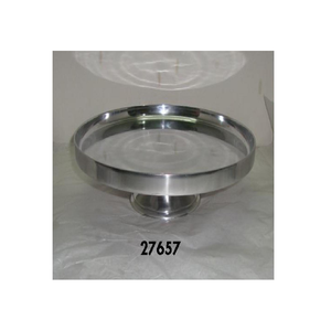 Plato para servir comida de aluminio de forma redonda con uso de soporte para hotel y restaurante en casa - Product Image 1