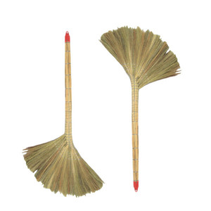 Manche à balais d'herbe longue/pampa, poils d'herbe de maïs/tigre - Product Image 3