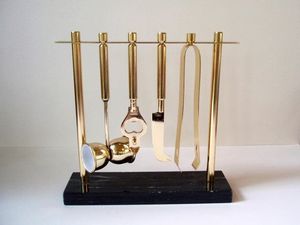 Ensemble de shaker à cocktail Boston en acier inoxydable parisien or brossé de qualité supérieure boîte-cadeau passoire à cocktail cuillère de bar torsadée - Product Image 4