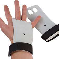 Logotipo personalizado puños cross fit gimnasia agarre de la mano de guardia palm protectores guante Brown Pull up glove - Product Image 5