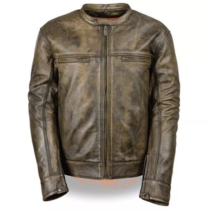 New Arrival Wholesale Winter Stand Collar Pu <b>Leather</b> <b>Jacket</b> Custom <b>Men's</b> Fashionable Top <b>Leather</b> <b>Jackets</b> For <b>Men</b> - Product Image 5