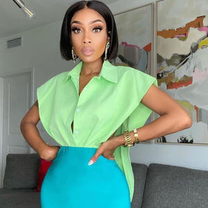 À la mode en gros femmes élégant T-shirts unis personnalisé femme T-Shirt imprimé uni dames T-shirt impression coton vierge - Product Image 4