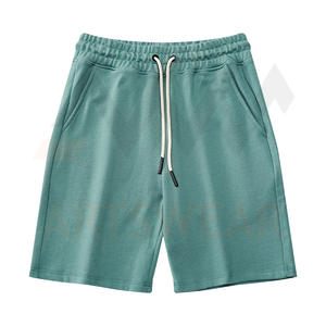 Short de sport de Fitness pour hommes, logo personnalisé imprimé, 100% coton, Sweat-shirt, vêtements d'été de haute qualité, vente en gros, nouvelle mode 2022 - Product Image 4