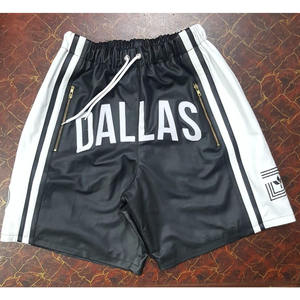 กางเกงหนังบาสเก็ตบอลปรับแต่งได้,กางเกงขาสั้นแบบลำลอง OEM สามารถปรับแต่งลายปักและโลโก้ได้ตามต้องการ - Product Image 1