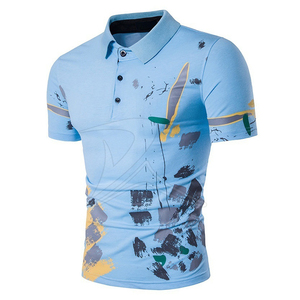 2020 Polo informal de manga corta para hombre Slim Fit nuevos polos masculinos de alta calidad de verano con diseño en blanco y estampado de logotipo liso - Product Image 1