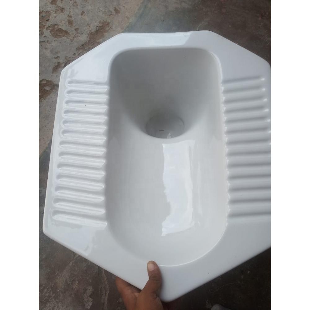 VIstaar Wide Range Porcelain Ceramic Bathroom Squatting Eastern Pan Price Perfect Size Sanitary Ware Product Diamond Pan India