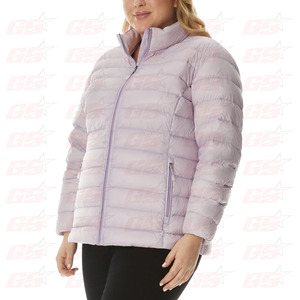 Womens Winter Fashion High Neck Puffer Down Quilted Jackets For Women - Product Image 2