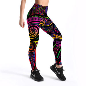 Leggings de gimnasio sin costuras de cintura alta para mujer, pantalones deportivos de Yoga con Logo, tela de punto, mallas push-up para glúteos - Product Image 1