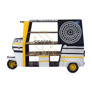 Dernier concepteur artisanal recyclé style taxi hôtel restaurant conception artisanale fer alimentaire comptoir en bois - Product Image 2