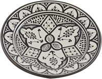 Assiettes en céramique, tapas marocaines faites à la main servant une assiette décorative ronde motif personnalisé 10 bohème peint à la main