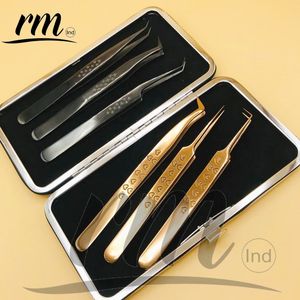 Ensemble de pinces à cils arc-en-ciel, 1 pièce, haute qualité, en or rose - Product Image 5