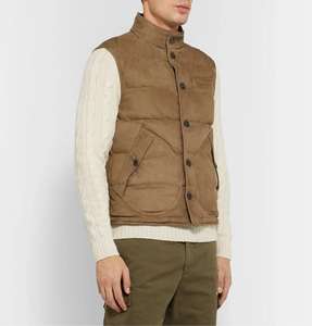 Gilet réversible en daim matelassé pour hommes, OEM, nouveaux produits personnalisés, Gilet en duvet - Product Image 4