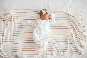 Custom Private Label CPC Certified 96% Rayon 5% Spandex Blend Baby Swaddle Receiving <b>Blanket</b> - Product Image 3
