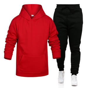 Sweat à capuche 2 pièces en polaire pour hommes, ensemble décontracté avec Logo personnalisé, survêtement de couleur unie, pull et pantalon en molleton, mode de rue - Product Image 4