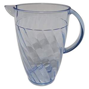 Pichet à eau extérieur en plastique écologique, minimaliste, design simple en spirale - Product Image 1