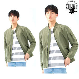 UNIQUE GYM WEAR Chaqueta Bomber de Invierno para Hombre, Personalizada, Acolchada, Impermeable, Ajustada, con Hombros Caídos, Transpirable, de Secado Rápido, en Tela de Lana - Product Image 6