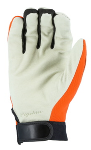 Guante mecánico de águila calva de cuero de piel de cerdo 2025 con palma de piel de cerdo y espalda de punto elástico de alta visibilidad - Product Image 3