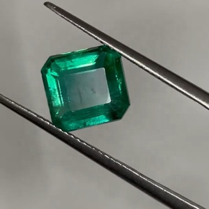 ธรรมชาติ4.10 Cts สแควร์รูปแปดเหลี่ยมคุณภาพดีแซมเบียมรกตโดย Sadiya นานาชาติ - Product Image 2