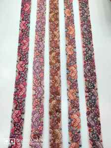 Rubans et lacets brodés à la main pour robe de mariée, faites à la main, de style indien, en tailles et couleurs assorties, 1 pièce - Product Image 5