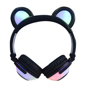 Cuffie Wireless con Orecchie di Orso e Luce LED, Regalo <span class=keywords><strong>Invernale</strong></span> Carino e Durevole dalla Fabbrica Cinese - Product Image 4
