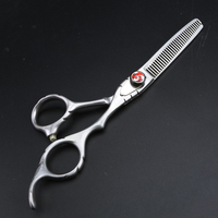 Ciseaux de coiffure professionnels 6.0 pouces en acier inoxydable allemand J2 de haute qualité pour salon et usage domestique