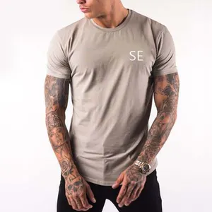 Özel giyim üretim şirketleri 3D baskı erkek kısa kollu O boyun t gömlek