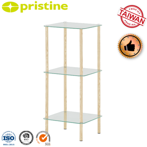 Estante Esquinero para Baño de Metal de 3 Niveles BC63KY OEM, Acabado en Grano de Madera, Estilo de Diseño Moderno, Fácil Montaje, Tipo Independiente - Product Image 2