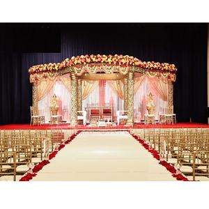 Acheter un Mandap de mariage doré au meilleur prix à bas prix Mandap de mariage doré sculpté à la main abordable Mandap de mariage doré - Product Image 1