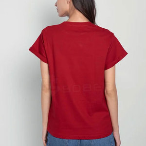 Camisetas Casuales de Mujer con Bolsillo Bordado y Estampado, Personalizadas, de Manga Corta, Corte Holgado, Poliéster/Algodón, Secado Rápido y Transpirables - Product Image 5