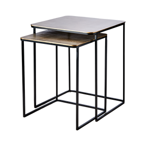 Professional Creative Metal Carter <b>Table</b> Set of 2 Customized Usage Home <b>Bed</b> Room Hotel Restaurant Made in India High Quality - Product Image 2