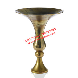 Jarrón de Flores Único para Mesa, Venta al por Mayor, Proveedor, Jarrón de Metal de Aluminio para Centros de Mesa - Product Image 1