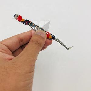 Pince à épiler en acier inoxydable durable japonaise de haute qualité avec logo personnalisé pince à épiler Volume enduit de papier avec pointe pointue - Product Image 6