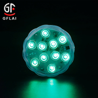 Lampes de piscine sous-marines 10 LED Lanternes à bougies Centres de table pour mariages Lampe submersible LED Rgb