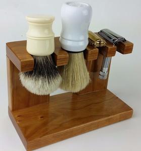 Wooden <b>Shaving</b> Stand for <b>Shaving</b> <b>Brush</b> Barber <b>Shaving</b> Razors Straight razor Stand - Product Image 3