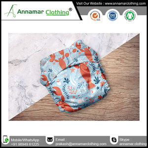 Pañal de tela de algodón orgánico reutilizable, multicolor - Product Image 5