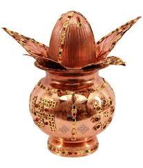 หม้อทองแดงบริสุทธิ์100%,หม้อคาลาแอชและโลต้าสำหรับโยคะพูจารุ่น Aayurveda เพื่อประโยชน์ต่อสุขภาพ - Product Image 3