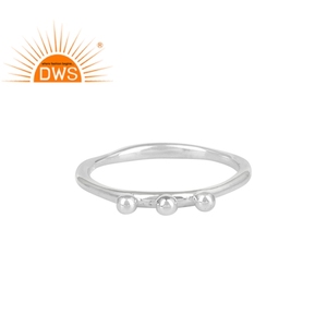 <b>Plain</b> Silver Designer <b>Ring</b> Jewelry Wholesaler Handmade Simple 925 Sterling Silver Jewelry Supplier - Product Image 1