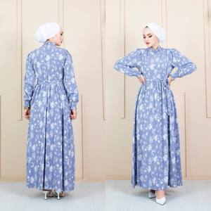 Nouvelle saison robes modestes islamiques pour femmes Abaya caftan tunique Kimono Hijab en soie ethnique dubaï arabe mode musulmane qualité turque - Product Image 3