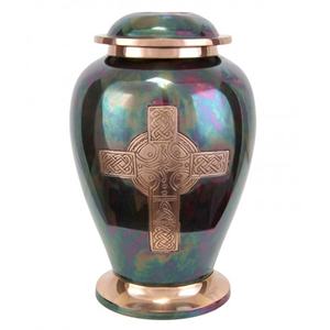 Urna de cremación de metal de latón para suministros funerarios para adultos Urnas de cenizas para guardar la memoria de sus seres queridos urnas de metal de alta exigencia - Product Image 1