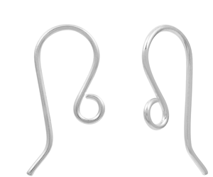 Pendientes de gancho colgantes lisos de Plata de Ley 925, accesorios de estilo clásico para fiesta de boda, joyería de regalo versátil - Product Image 1