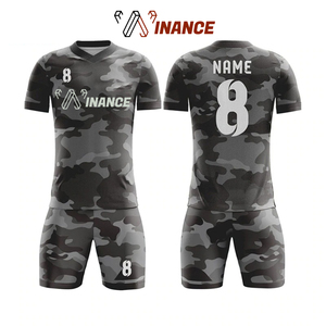 Maillot de football en polyester 100% imprimé en sublimation intégrale camouflage - Product Image 1