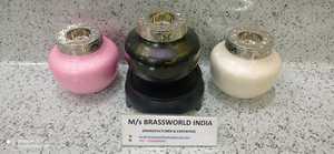 TROIS COULEURS DIFFÉRENTES DE LA LUMIÈRE DES BOUGIES DE CRÉMATION URNE FUNÉRAIRE BRASSWORLD INDE - Product Image 6