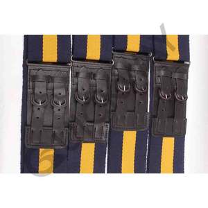 Cinturón de Caballería Ceremonial del Cuerpo de Cadetes, Cinturón de Caballería Personalizado en Color Negro y Amarillo - Product Image 5