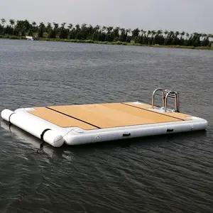 Plataforma para natação em material marítimo para ponto de gota e pvc